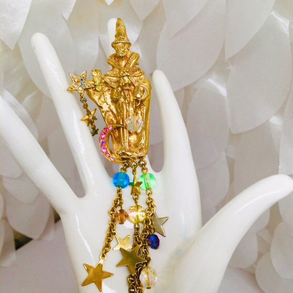 Kirks Folly Wizard  Charms Brooch & Pendant